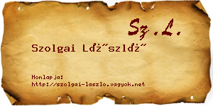 Szolgai László névjegykártya